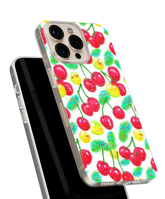 Latest 3rd-Generation Crystal Tough Glossy Cherries iPhone Case (MagSafe-Compatible)