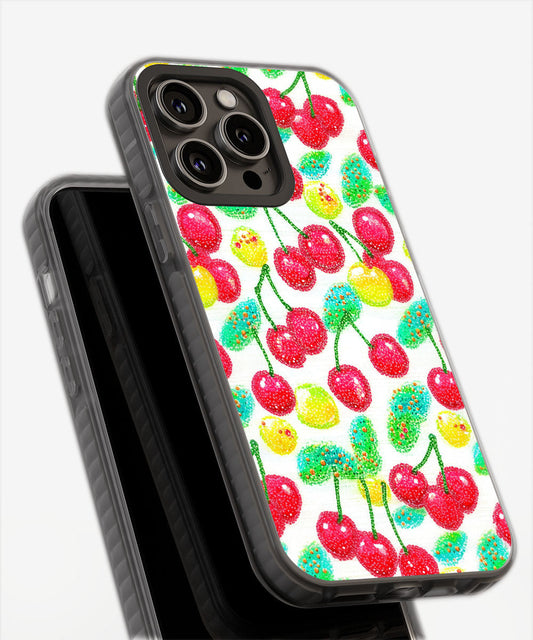 Latest 3rd-Generation Pop Tough Matte Cherries iPhone Case (MagSafe-Compatible)