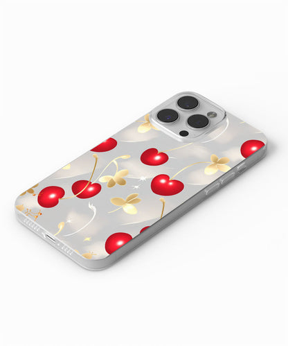 Latest 3rd-Generation Crystal Tough Glossy Cherries iPhone Case (MagSafe-Compatible)