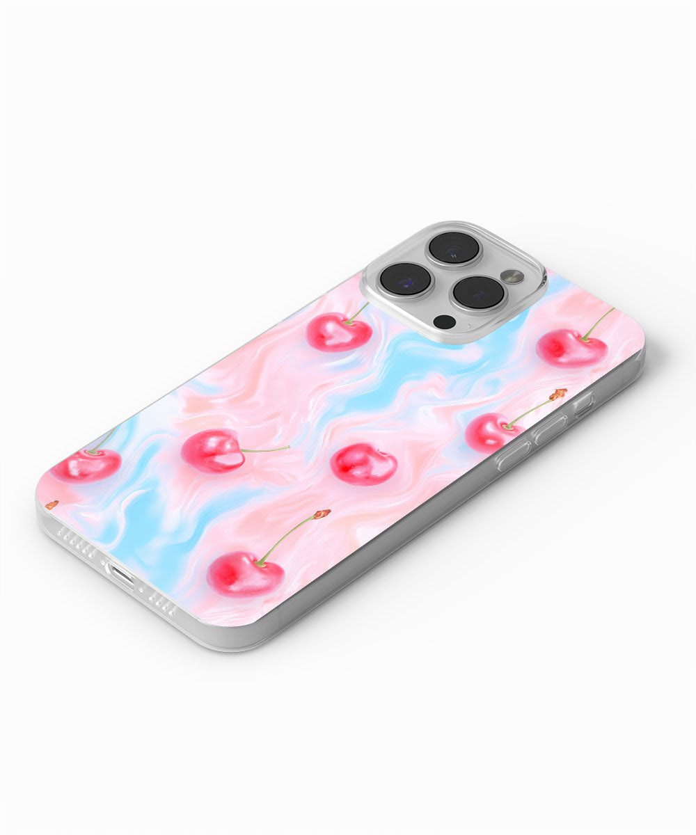 Latest 3rd-Generation Crystal Tough Glossy Cherries iPhone Case (MagSafe-Compatible)