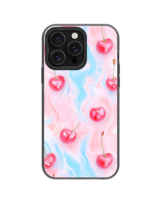 Latest 3rd-Generation Pop Tough Matte Cherries iPhone Case (MagSafe-Compatible) [Back Cover Only]