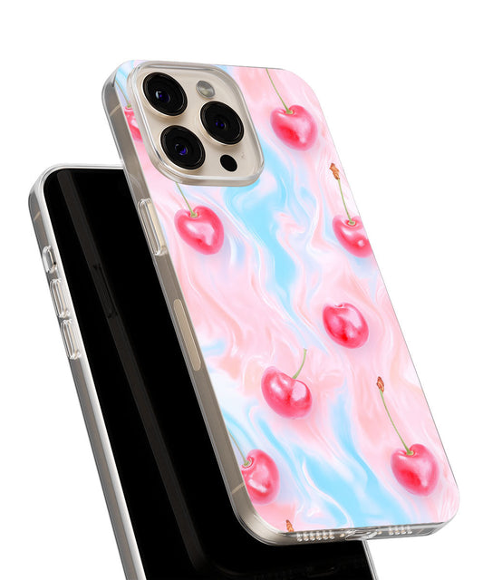 Latest 3rd-Generation Crystal Tough Glossy Cherries iPhone Case (MagSafe-Compatible)