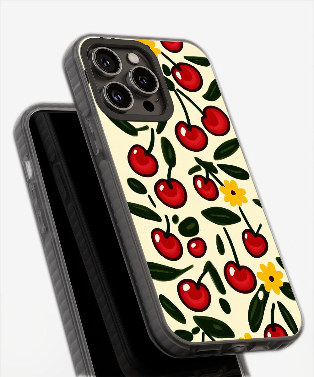 Latest 3rd-Generation Pop Tough Matte Cherries iPhone Case (MagSafe-Compatible)