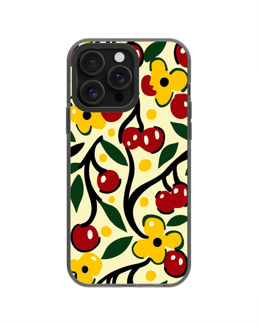 Latest 3rd-Generation Pop Tough Matte Cherries iPhone Case (MagSafe-Compatible) [Back Cover Only]
