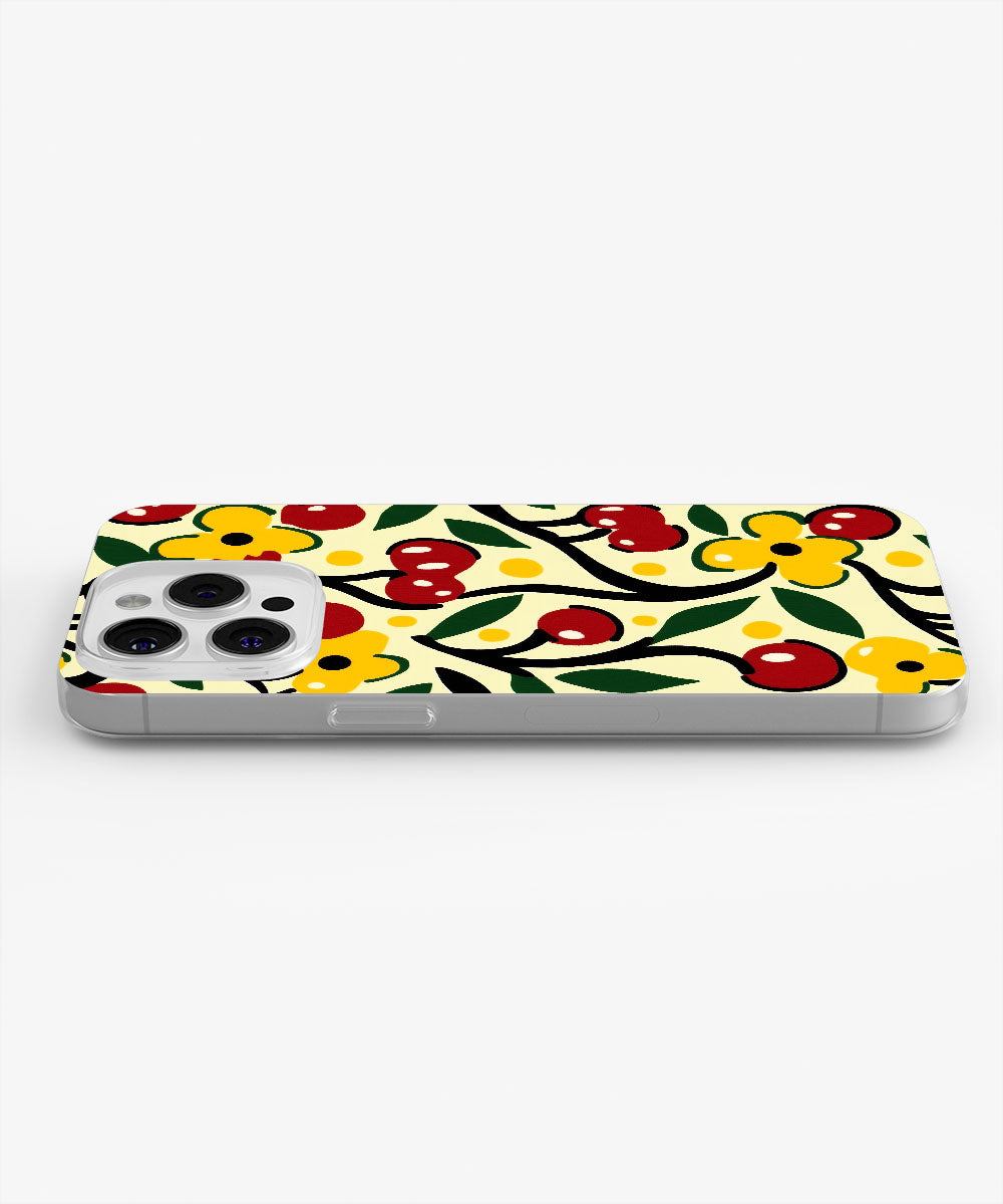 Latest 3rd-Generation Crystal Tough Glossy Cherries iPhone Case (MagSafe-Compatible)