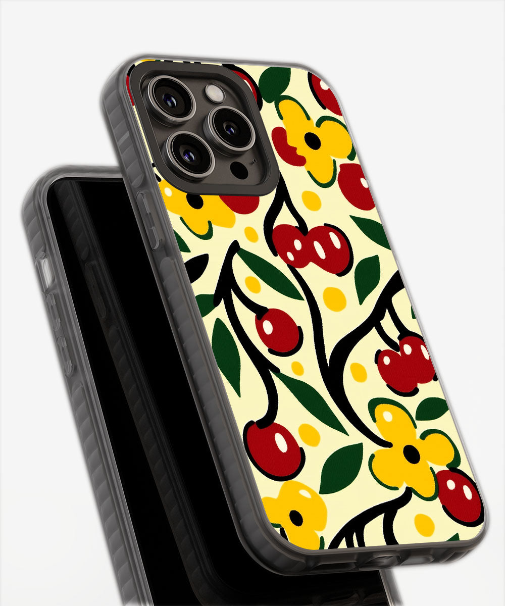 Latest 3rd-Generation Pop Tough Matte Cherries iPhone Case (MagSafe-Compatible)
