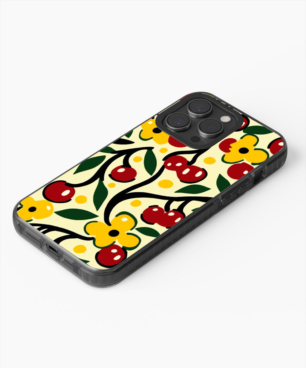 Latest 3rd-Generation Pop Tough Matte Cherries iPhone Case (MagSafe-Compatible)
