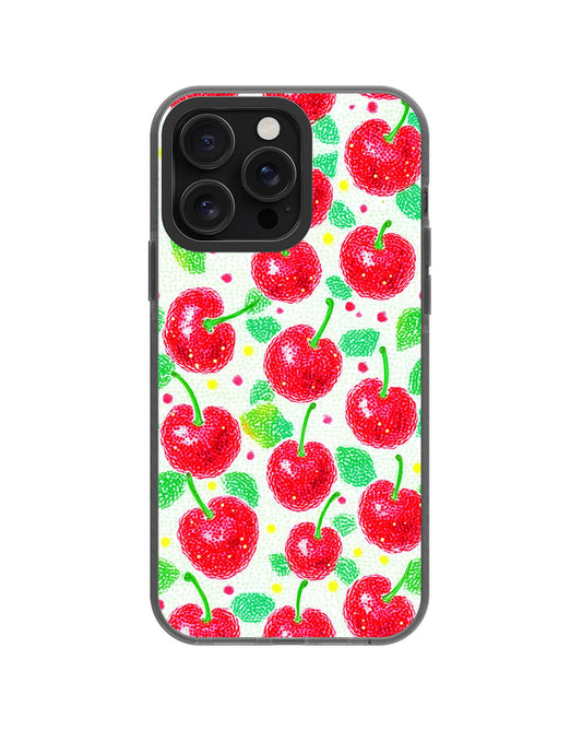 Latest 3rd-Generation Pop Tough Matte Cherries iPhone Case (MagSafe-Compatible) [Back Cover Only]