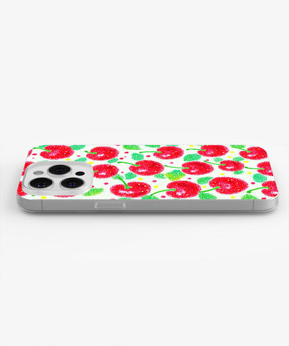 Latest 3rd-Generation Crystal Tough Glossy Cherries iPhone Case (MagSafe-Compatible)