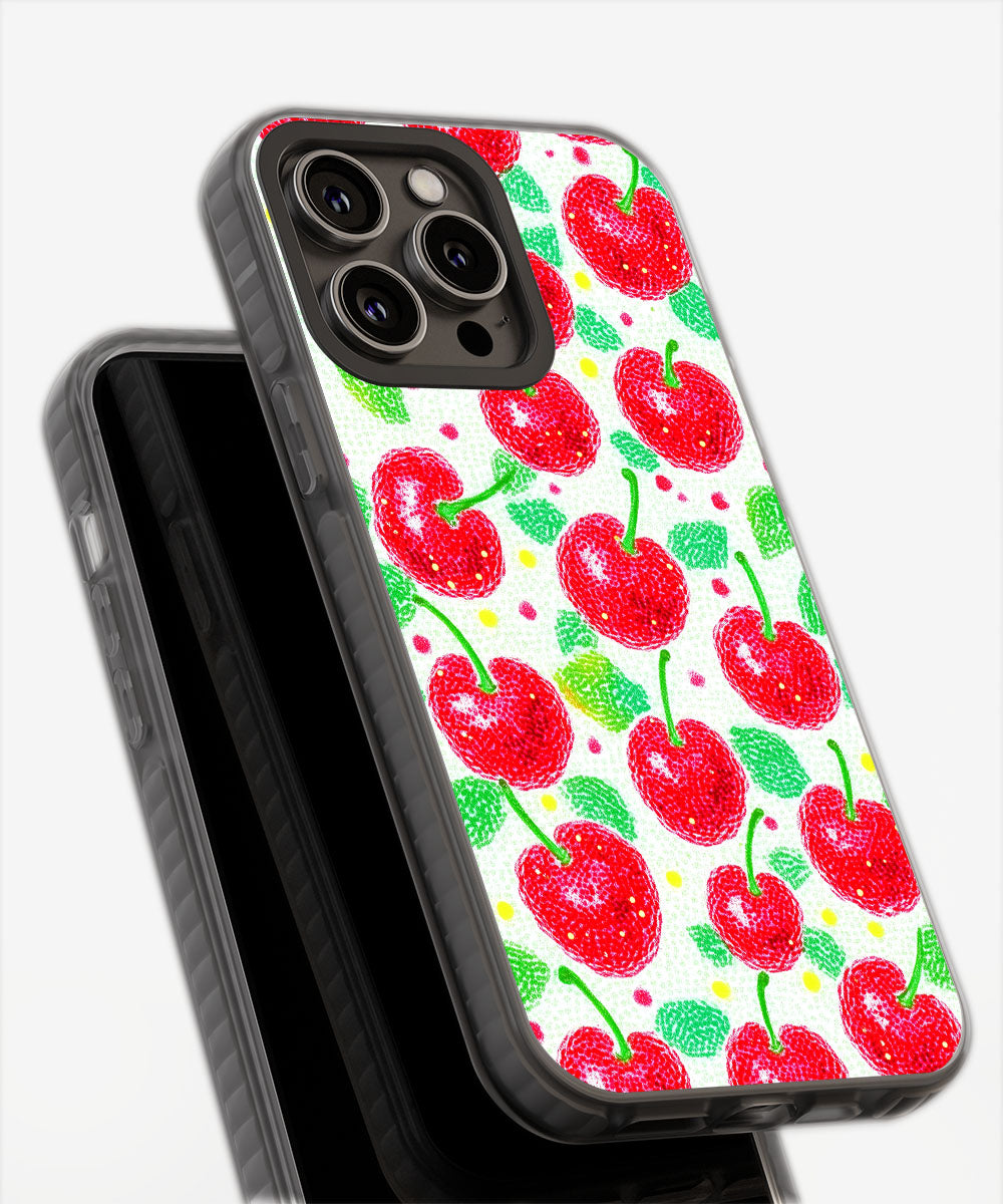 Latest 3rd-Generation Pop Tough Matte Cherries iPhone Case (MagSafe-Compatible)