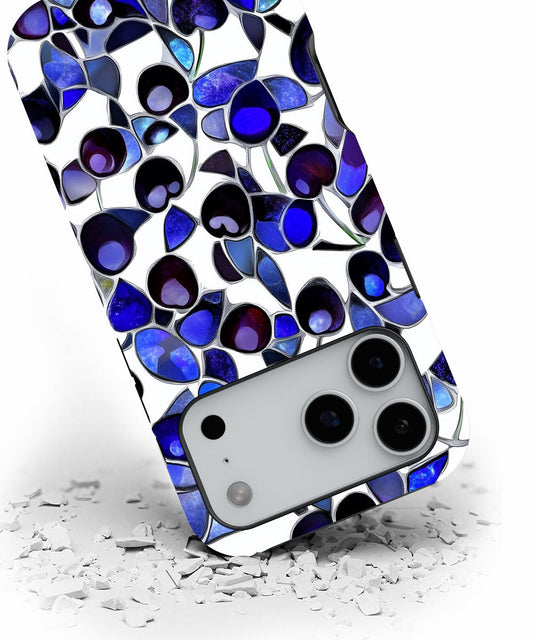 Double-Layer Semi-Handprinted Tough Matte Cherries iPhone Case