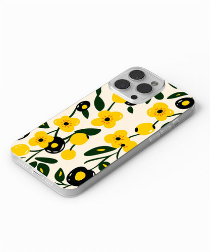 Latest 3rd-Generation Crystal Tough Glossy Flowers iPhone Case (MagSafe-Compatible)