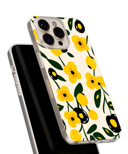 Latest 3rd-Generation Crystal Tough Glossy Flowers iPhone Case (MagSafe-Compatible)
