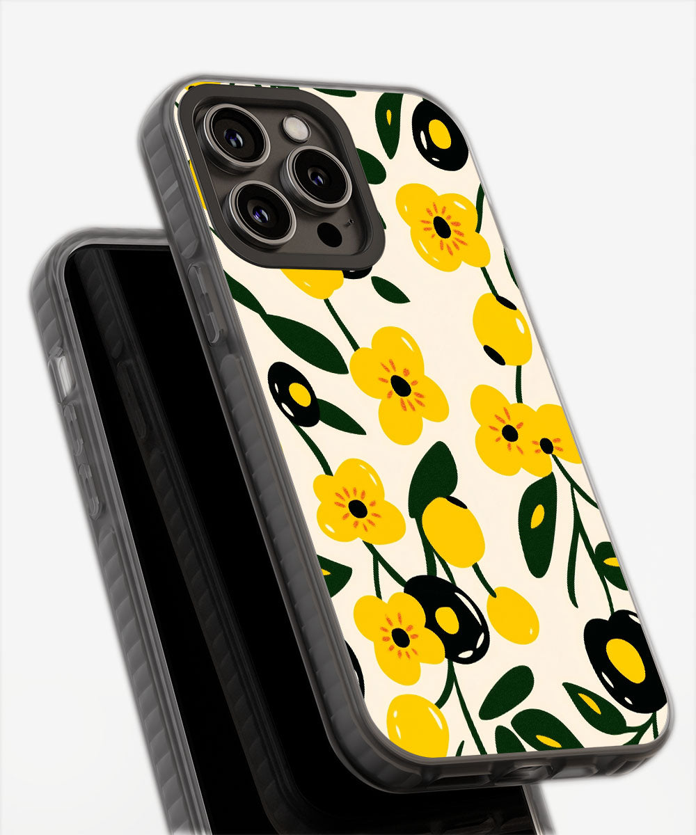 Latest 3rd-Generation Pop Tough Matte Flowers iPhone Case (MagSafe-Compatible)