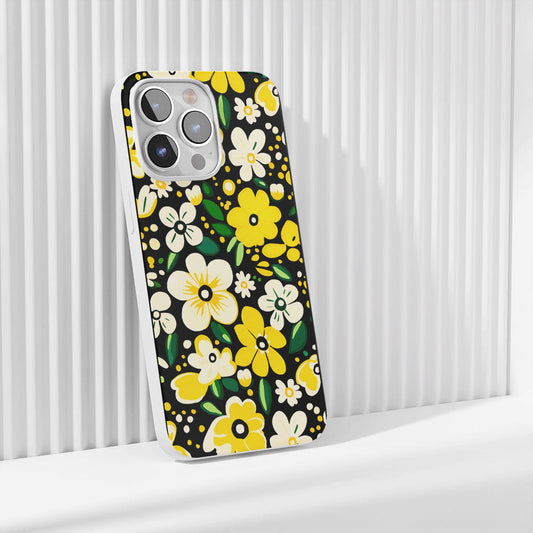 Latest 3rd-Generation Crystal Tough Glossy Flowers iPhone Case