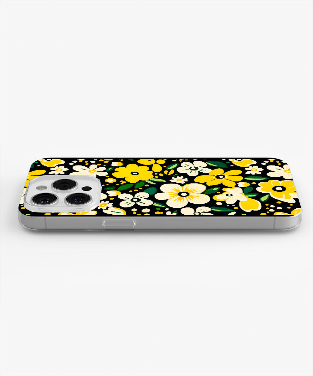 Latest 3rd-Generation Crystal Tough Glossy Flowers iPhone Case (MagSafe-Compatible)