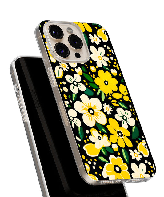 Latest 3rd-Generation Crystal Tough Glossy Flowers iPhone Case (MagSafe-Compatible)