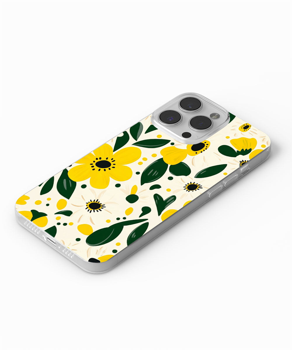 Latest 3rd-Generation Crystal Tough Glossy Flowers iPhone Case (MagSafe-Compatible)
