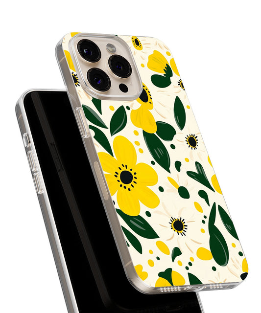 Latest 3rd-Generation Crystal Tough Glossy Flowers iPhone Case (MagSafe-Compatible)