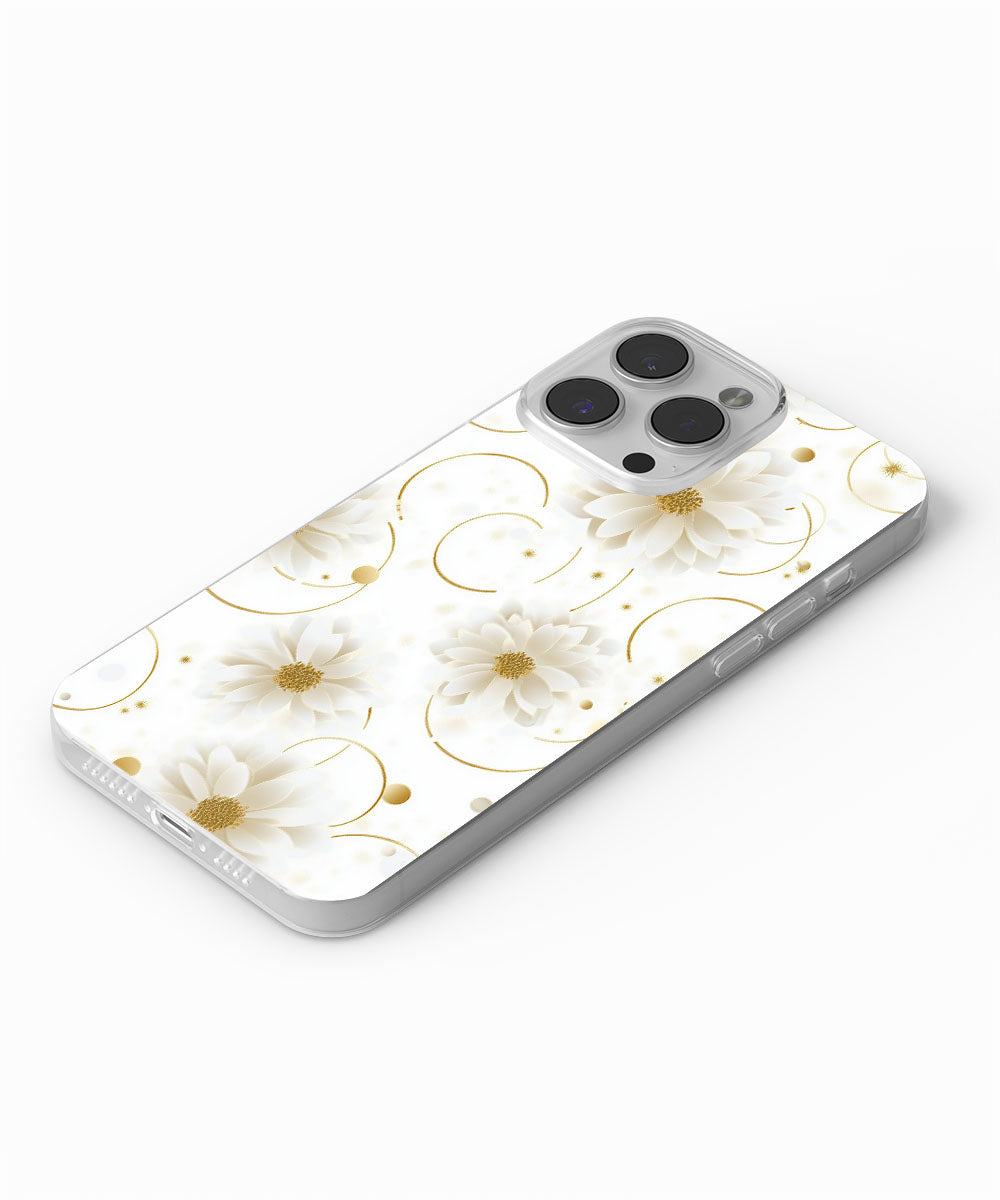 Latest 3rd-Generation Crystal Tough Glossy Flowers iPhone Case (MagSafe-Compatible)