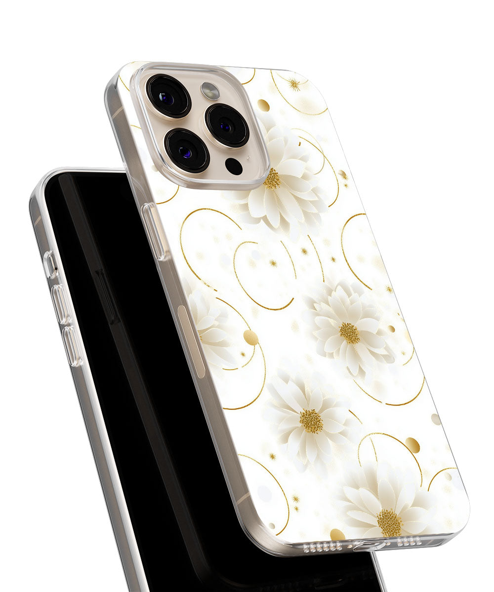 Latest 3rd-Generation Crystal Tough Glossy Flowers iPhone Case (MagSafe-Compatible)