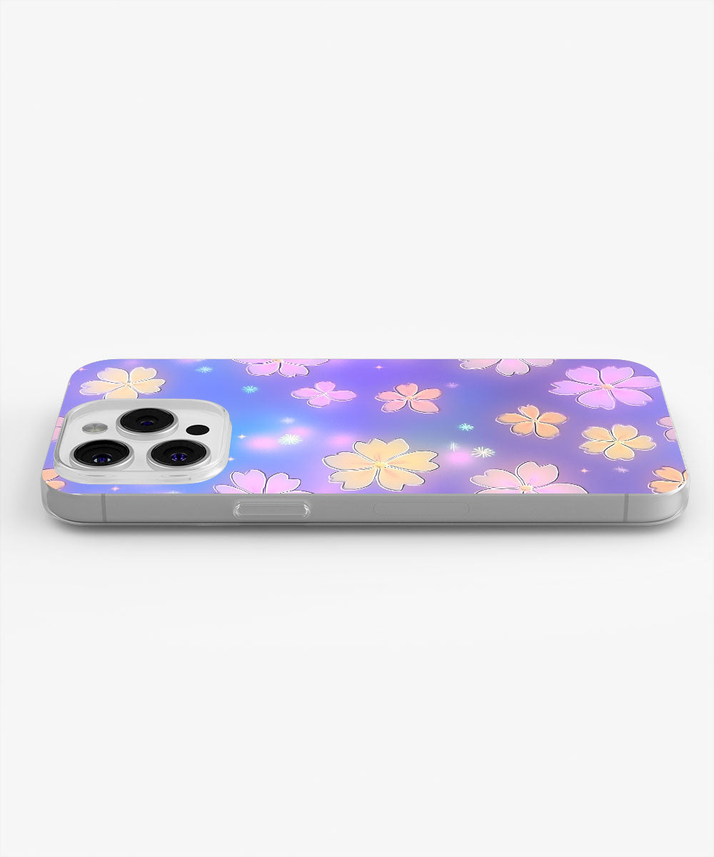 Latest 3rd-Generation Crystal Tough Glossy Flowers iPhone Case (MagSafe-Compatible)