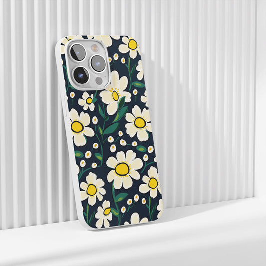 Latest 3rd-Generation Crystal Tough Glossy Flowers iPhone Case