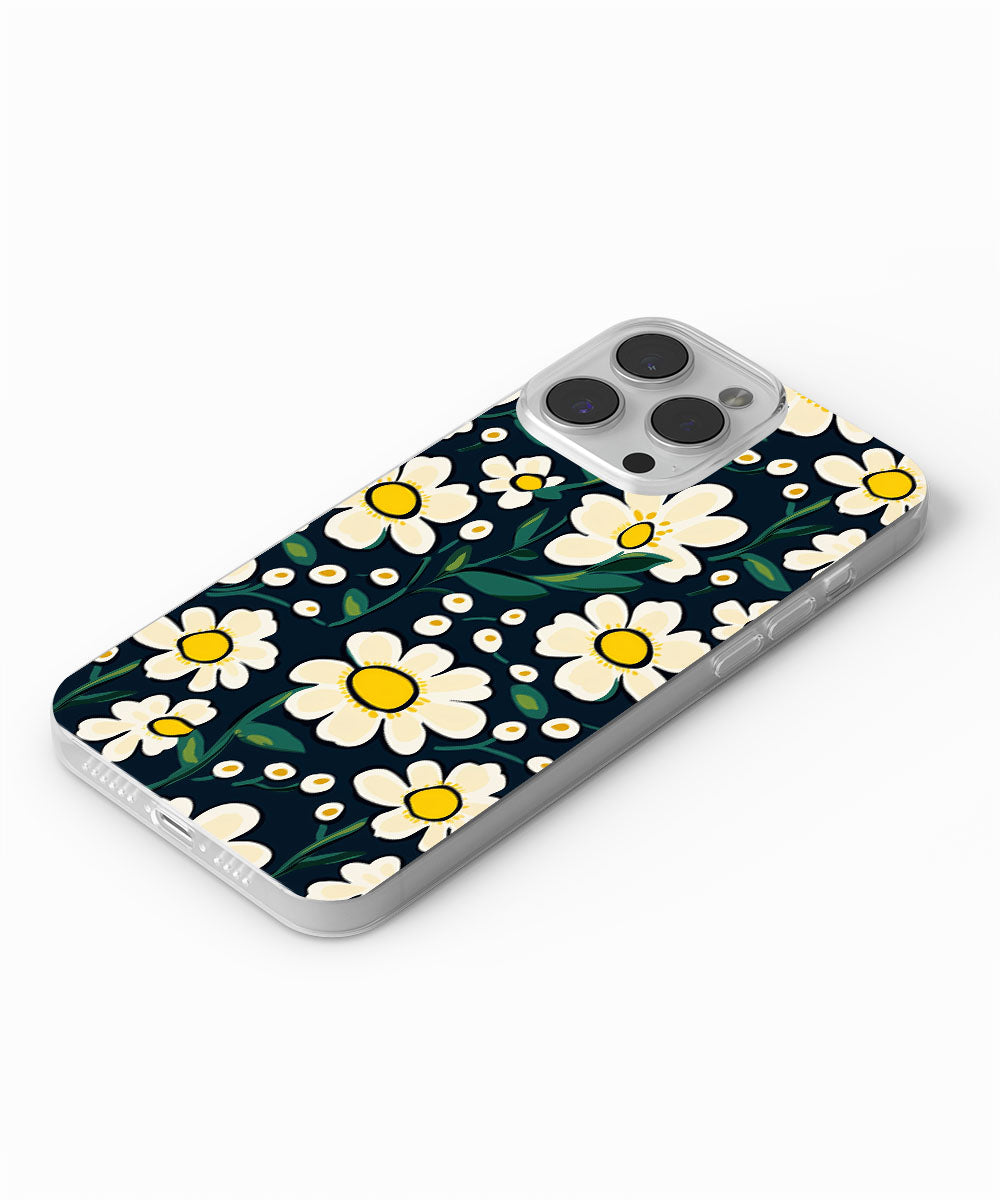 Latest 3rd-Generation Crystal Tough Glossy Flowers iPhone Case (MagSafe-Compatible)