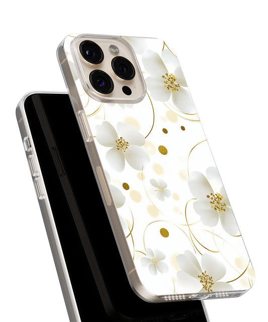 Latest 3rd-Generation Crystal Tough Glossy Flowers iPhone Case (MagSafe-Compatible)