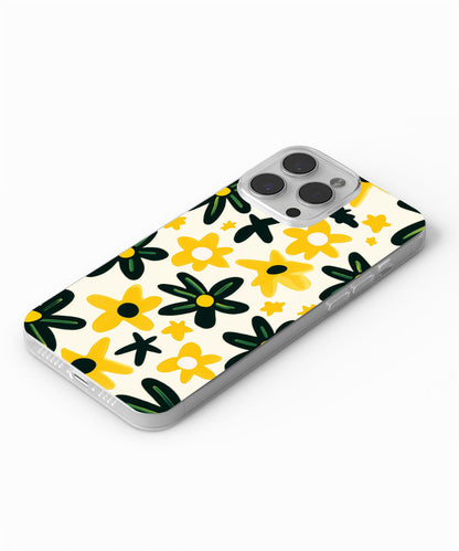 Latest 3rd-Generation Crystal Tough Glossy Flowers iPhone Case (MagSafe-Compatible)