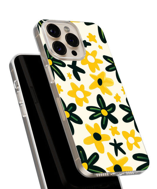 Latest 3rd-Generation Crystal Tough Glossy Flowers iPhone Case (MagSafe-Compatible)