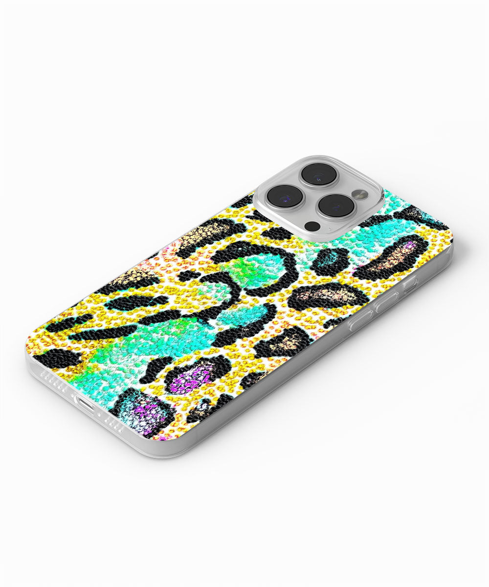 Latest 3rd-Generation Crystal Tough Glossy Leopard Print iPhone Case (MagSafe-Compatible)