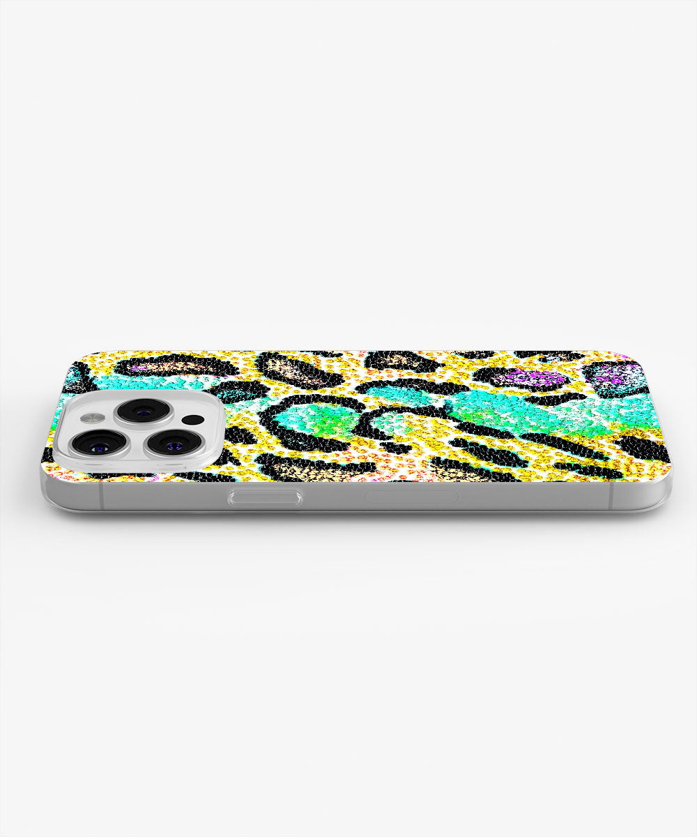 Latest 3rd-Generation Crystal Tough Glossy Leopard Print iPhone Case (MagSafe-Compatible)