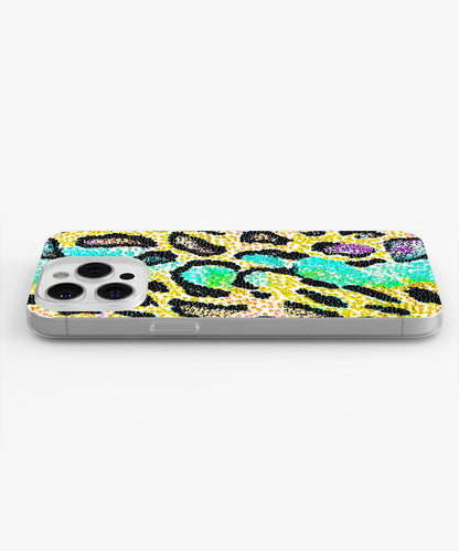 Latest 3rd-Generation Crystal Tough Glossy Leopard Print iPhone Case (MagSafe-Compatible)