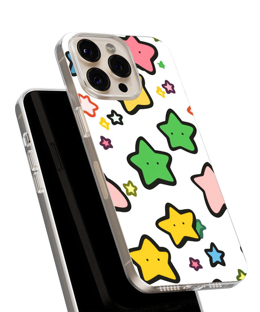 Latest 3rd-Generation Crystal Tough Glossy Stars iPhone Case (MagSafe-Compatible)