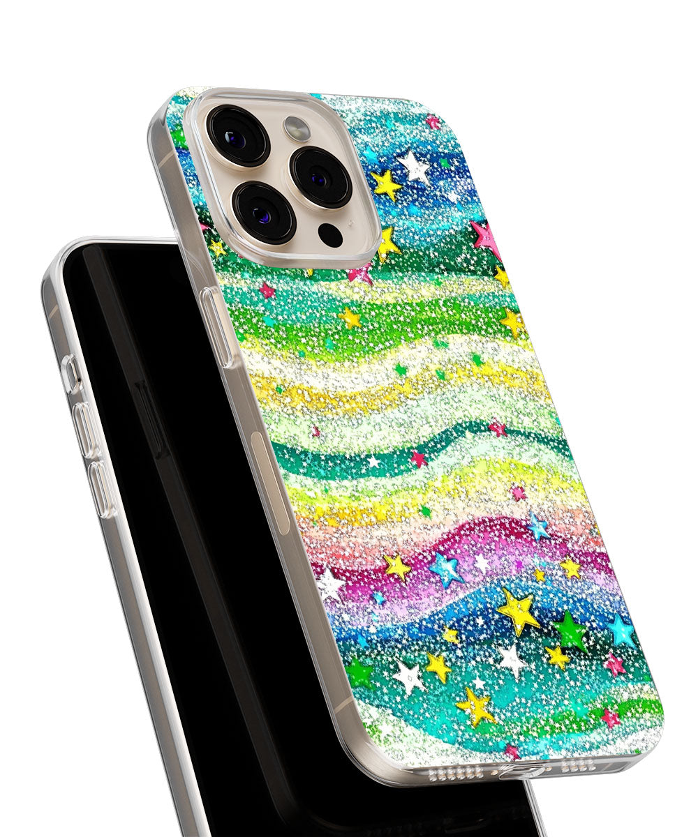 Latest 3rd-Generation Crystal Tough Glossy Stars iPhone Case (MagSafe-Compatible)