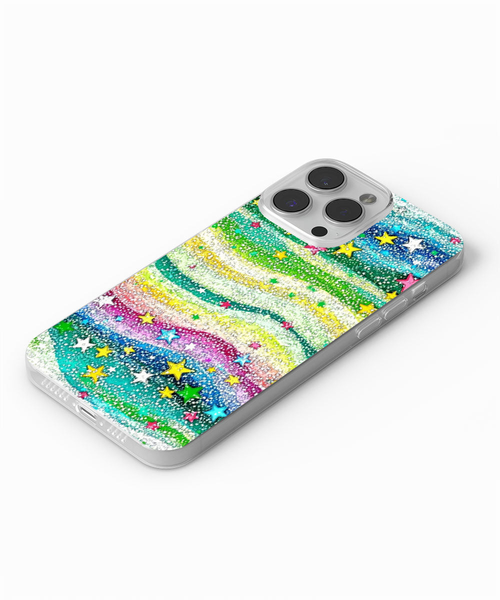Latest 3rd-Generation Crystal Tough Glossy Stars iPhone Case (MagSafe-Compatible)