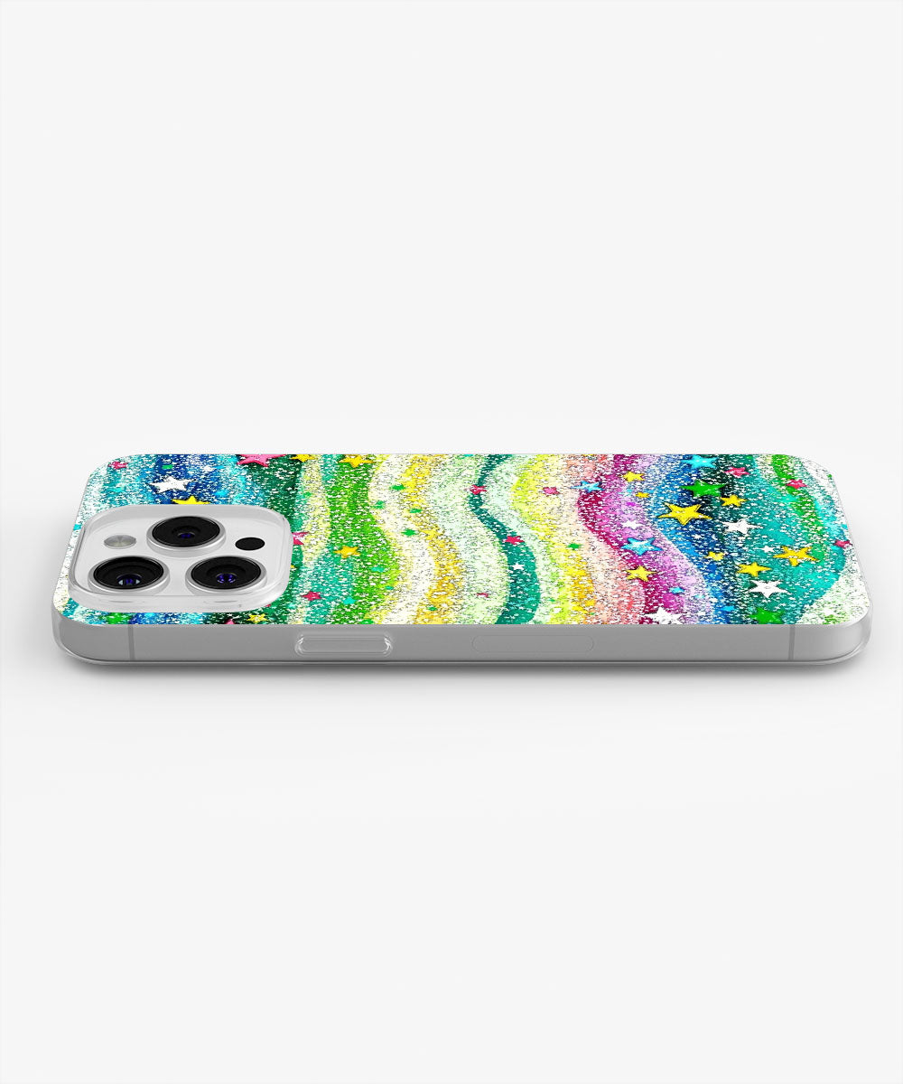Latest 3rd-Generation Crystal Tough Glossy Stars iPhone Case (MagSafe-Compatible)