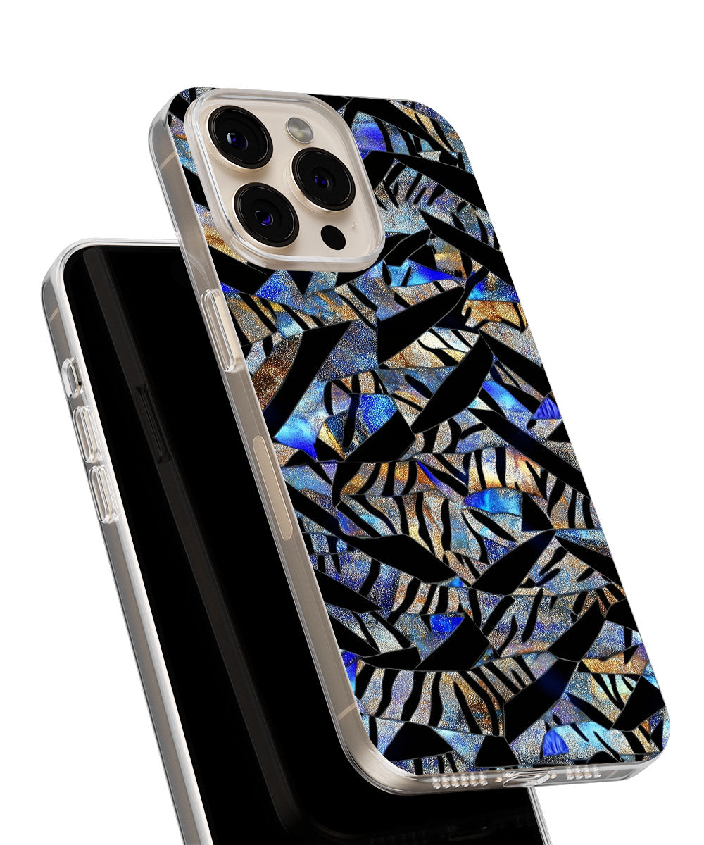 Latest 3rd-Generation Crystal Tough Glossy Tiger Stripes iPhone Case (MagSafe-Compatible)