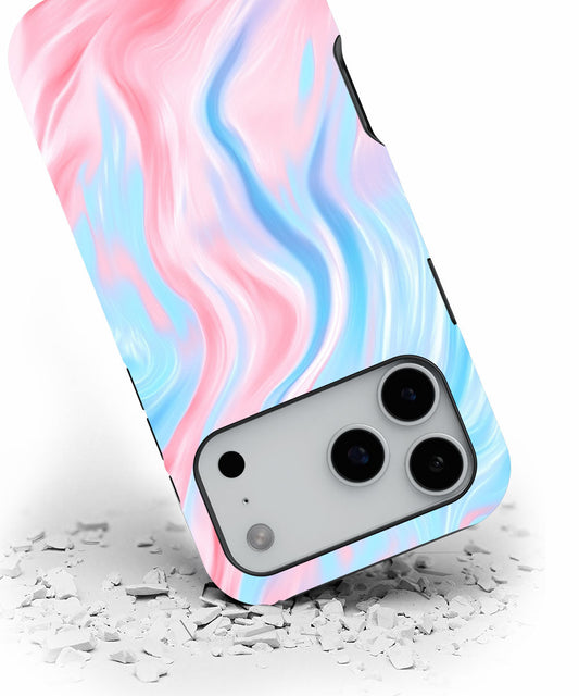 Double-Layer Semi-Handprinted Tough Matte Tiger Stripes iPhone Case