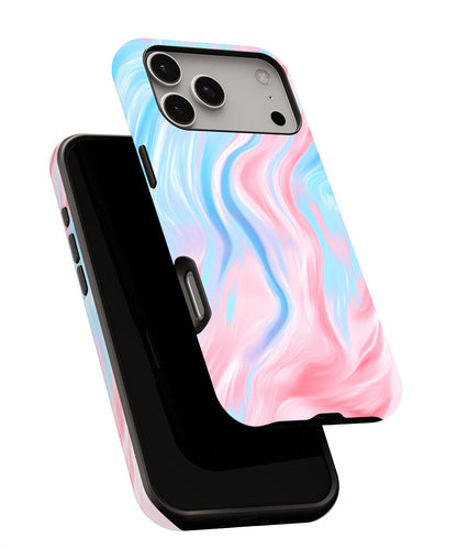 Double-Layer Semi-Handprinted Tough Matte Tiger Stripes iPhone Case