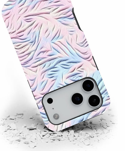 Double-Layer Semi-Handprinted Tough Matte Tiger Stripes iPhone Case