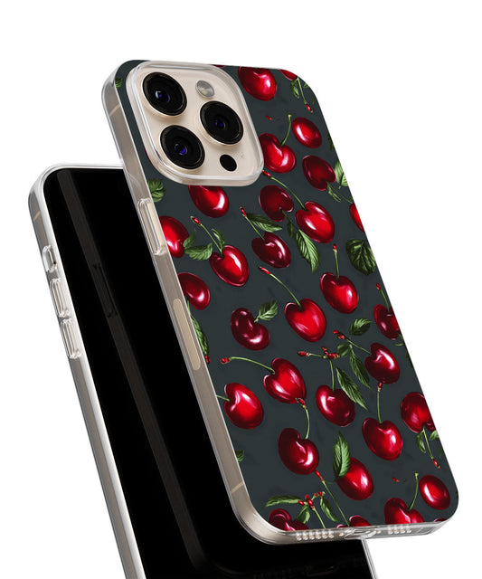 Latest 3rd-Generation Crystal Tough Glossy Cherries iPhone Case (MagSafe-Compatible)