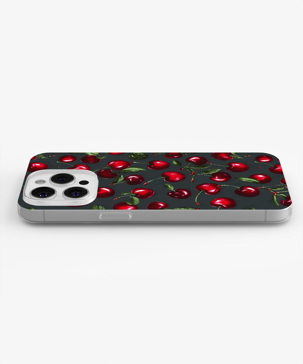 Latest 3rd-Generation Crystal Tough Glossy Cherries iPhone Case (MagSafe-Compatible)