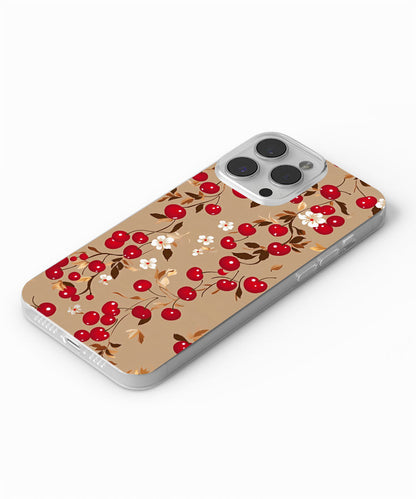 Latest 3rd-Generation Crystal Tough Glossy Cherries iPhone Case (MagSafe-Compatible)