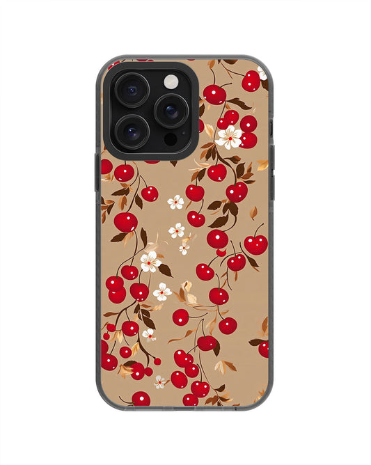 Latest 3rd-Generation Pop Tough Matte Cherries iPhone Case (MagSafe-Compatible) [Back Cover Only]