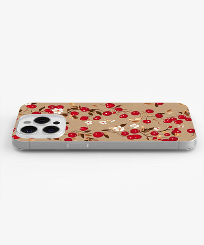 Latest 3rd-Generation Crystal Tough Glossy Cherries iPhone Case (MagSafe-Compatible)