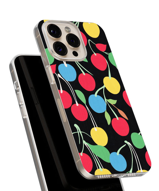 Latest 3rd-Generation Crystal Tough Glossy Cherries iPhone Case (MagSafe-Compatible)