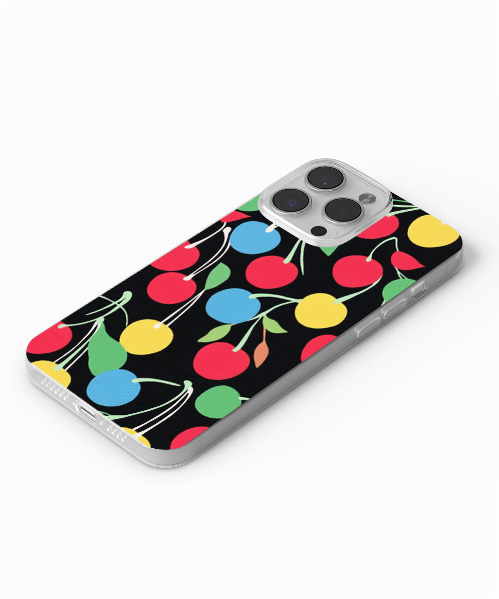 Latest 3rd-Generation Crystal Tough Glossy Cherries iPhone Case (MagSafe-Compatible)