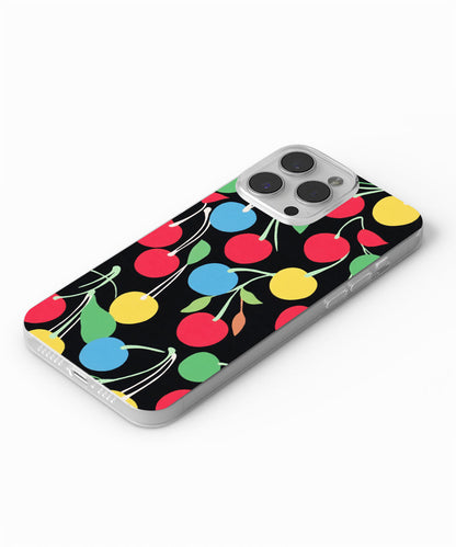Latest 3rd-Generation Crystal Tough Glossy Cherries iPhone Case (MagSafe-Compatible)